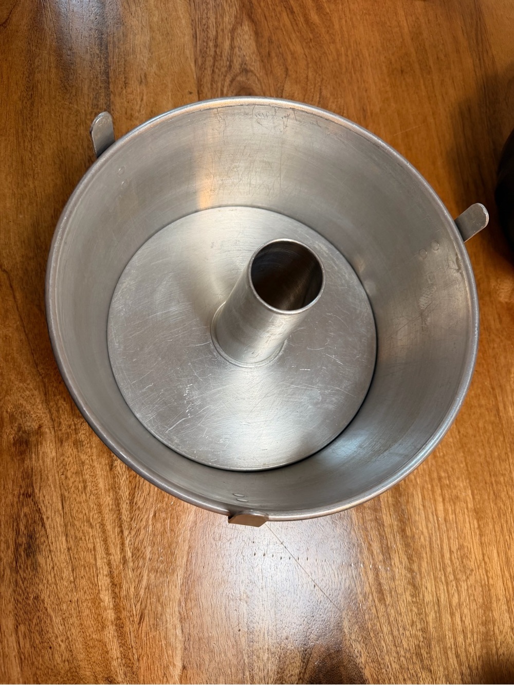 Vintage Aluminum Angel Food Cake Tube Pan & Savarin cake pan